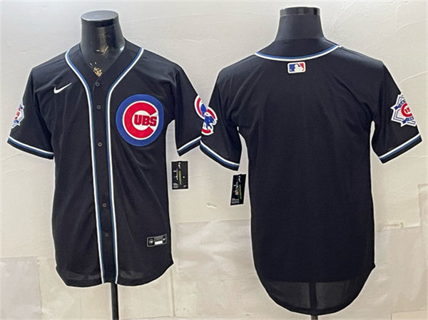 Custom Chicago Cubs black Fashion jersey