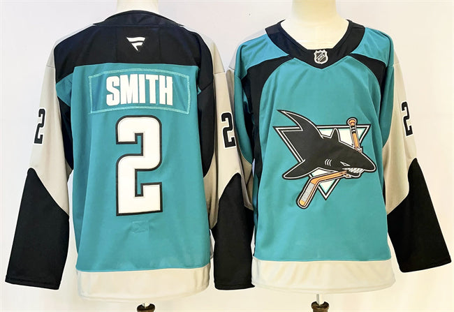 Will Smith San Jose Sharks teal Alternate jersey