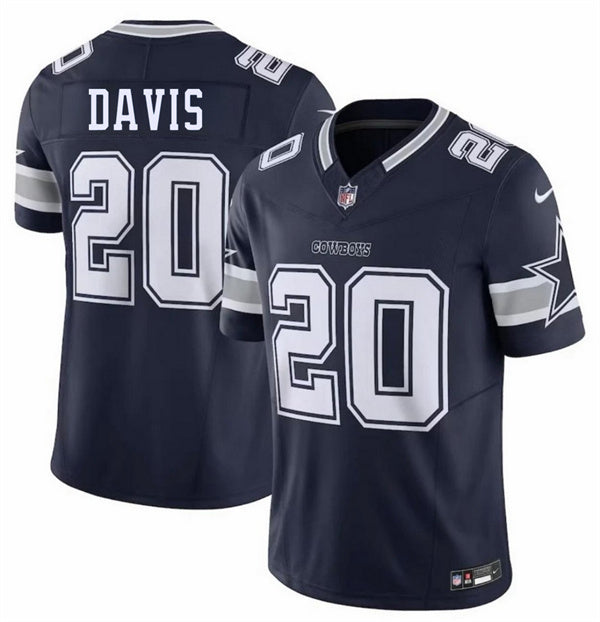 Malik Davis Dallas Cowboys navy Vapor jersey