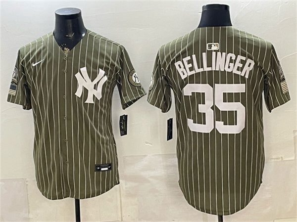 Cody Bellinger New York Yankees olive Salute To Service jersey