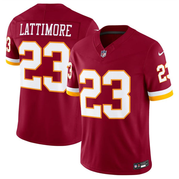 Trey Amos Washington Commanders burgundy Vapor jersey