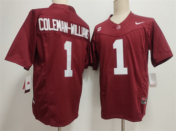 Ryan Alexander Coleman-Williams Jr Alabama Crimson Tide red jersey