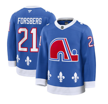 Peter Forsberg Colorado Avalanche blue Alternate jersey