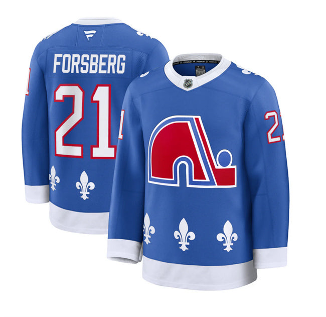 Peter Forsberg Colorado Avalanche blue Alternate jersey