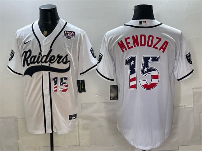 Fernando Mendoza Las Vegas Raiders white Vapor jersey