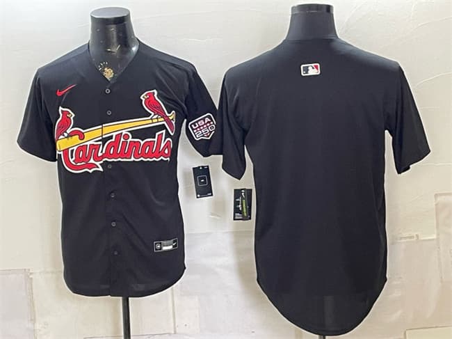 Custom St. Louis Cardinals black jersey