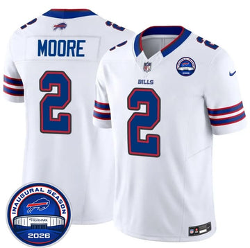 D.J. Moore Buffalo Bills white jersey