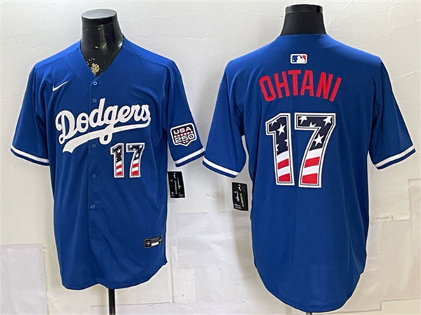 Shohei Ohtani Los Angeles Dodgers royal jersey