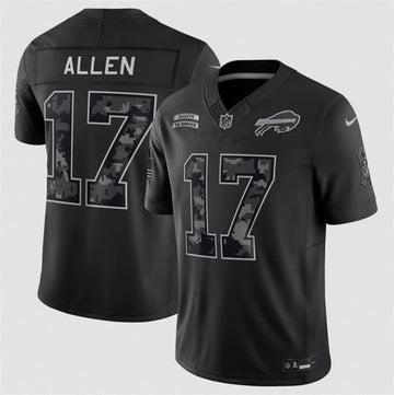 Josh Allen Buffalo Bills black Salute To Service jersey