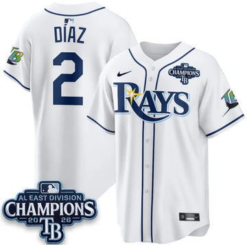 Yandy Díaz Tampa Bay Rays white Limited jersey