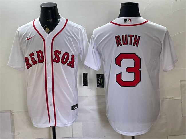Babe Ruth Boston Red Sox white jersey