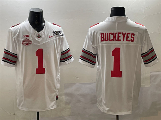 Ohio State Buckeyes white Vapor jersey