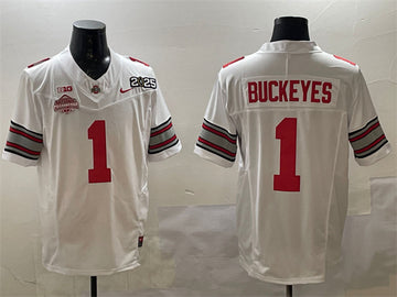 Ohio State Buckeyes white Vapor jersey