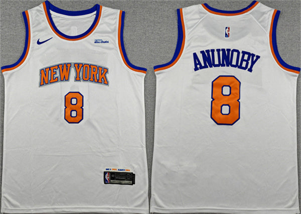 OG Anunoby New York Knicks white jersey