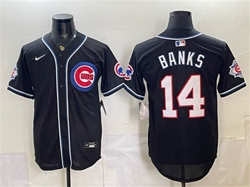 Ernie Banks Chicago Cubs black Vapor jersey