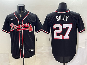 Austin Riley Atlanta Braves black Fashion jersey