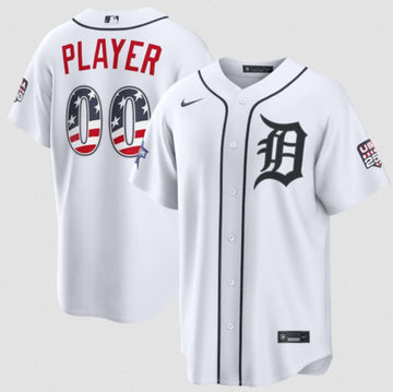 Custom Detroit Tigers white All-Star jersey