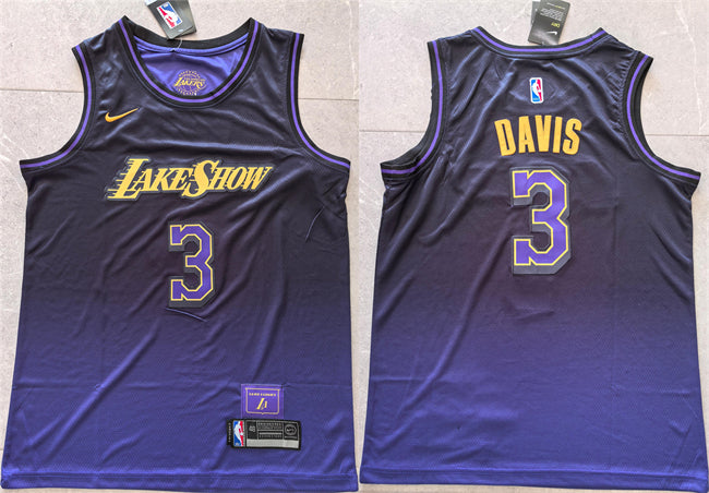 Anthony Davis Los Angeles Lakers purple City Edition jersey