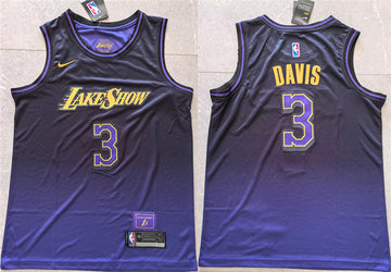 Anthony Davis Los Angeles Lakers purple City Edition jersey