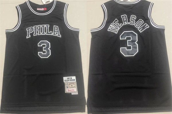 Allen Iverson Philadelphia 76ers black Throwback jersey