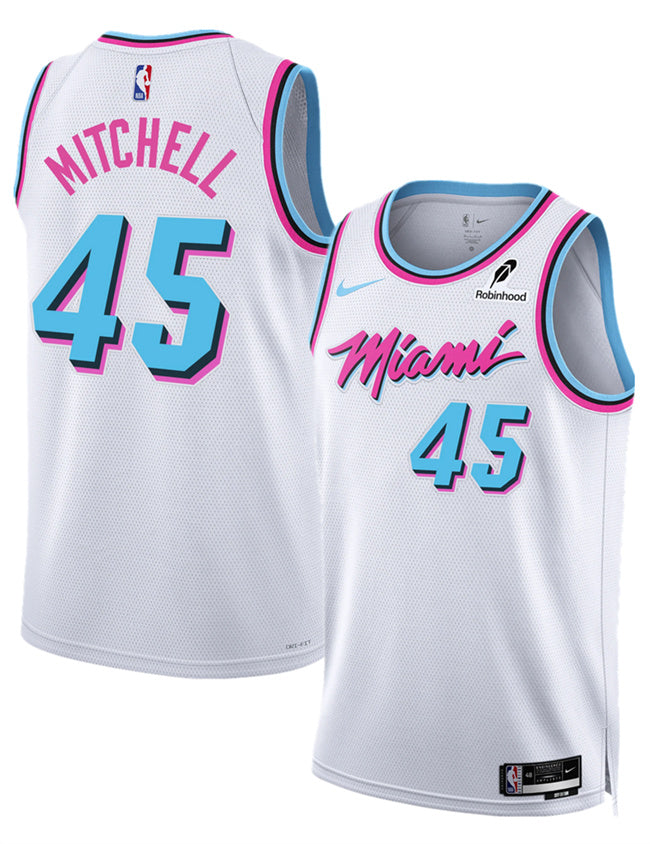 Davion Mitchell Miami Heat white City Edition jersey