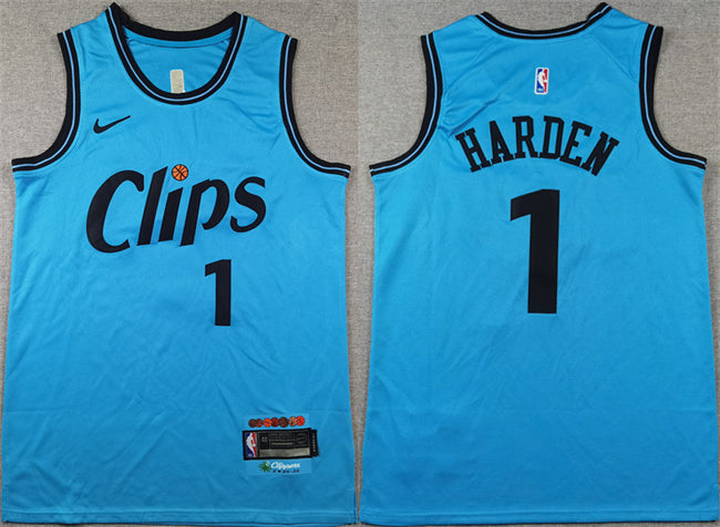 James Harden Los Angeles Clippers blue City Edition jersey