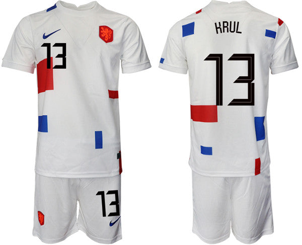 Hrul Netherlands National Team white Away jersey