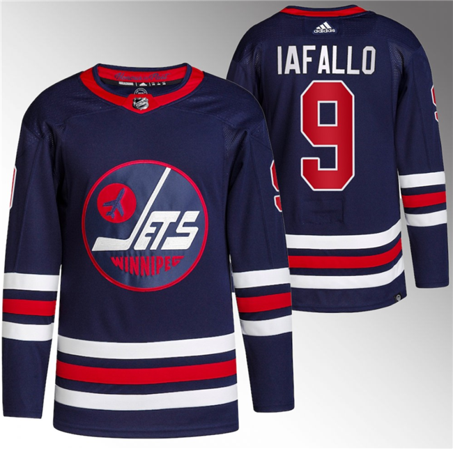 Alex Iafallo Winnipeg Jets navy jersey