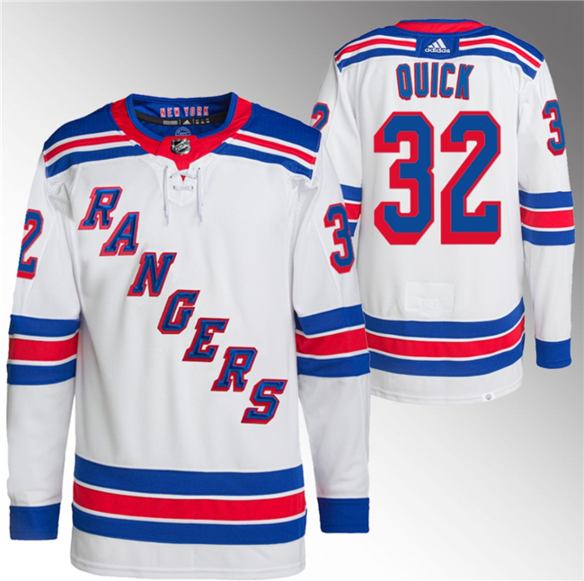 Jonathan Quick New York Rangers white jersey
