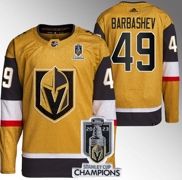 Ivan Barbashev Vegas Golden Knights gold jersey