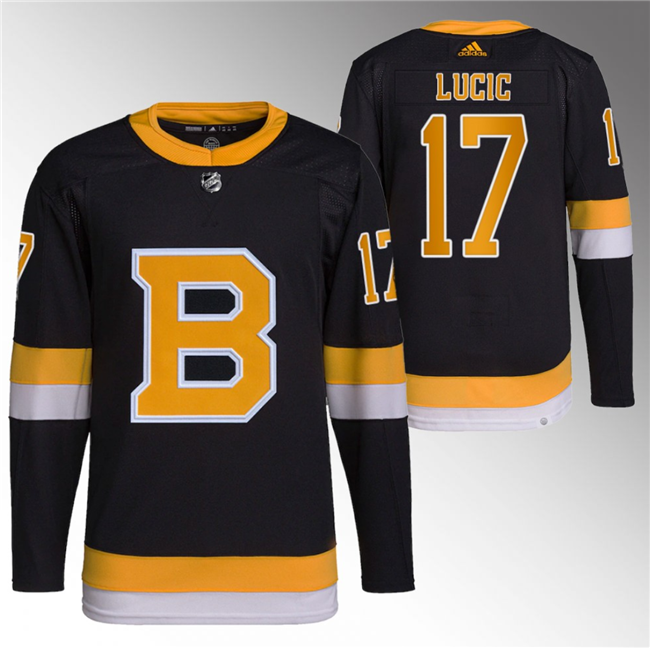 Milan Lucic Boston Bruins black Home jersey
