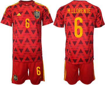 M. Llorente Spain National Team red Home jersey
