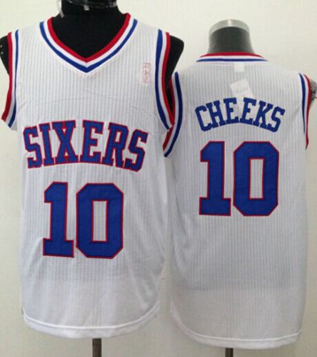 Maurice Cheeks Philadelphia 76ers white Throwback jersey