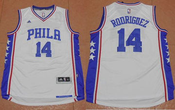Sergio Rodriguez Philadelphia 76ers white jersey