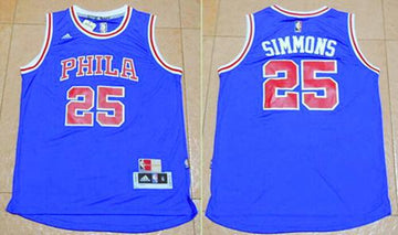 Ben Simmons Philadelphia 76ers blue Throwback jersey