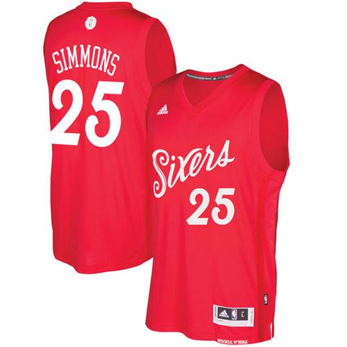 Ben Simmons Philadelphia 76ers red jersey