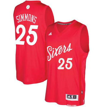 Ben Simmons Philadelphia 76ers red jersey