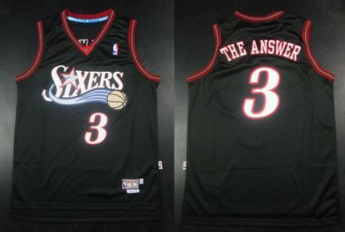 Allen Iverson Philadelphia 76ers black Throwback jersey