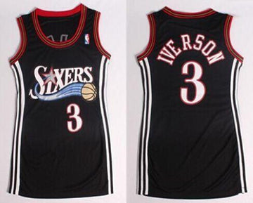 Allen Iverson Philadelphia 76ers black jersey