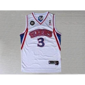 Allen Iverson Philadelphia 76ers white Throwback jersey