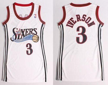 Allen Iverson Philadelphia 76ers white jersey