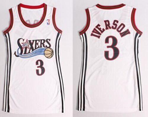 Allen Iverson Philadelphia 76ers white jersey
