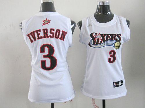 Allen Iverson Philadelphia 76ers white Home jersey