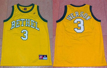 Allen Iverson Philadelphia 76ers yellow jersey