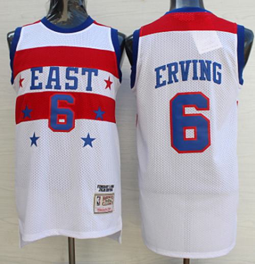 Julius Erving Philadelphia 76ers white jersey