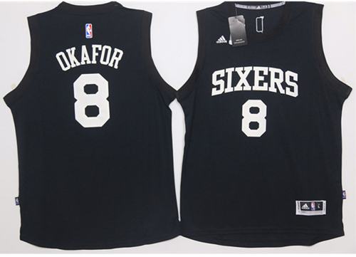 Jahlil Okafor Philadelphia 76ers black Fashion jersey