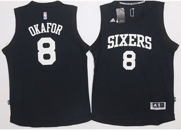 Jahlil Okafor Philadelphia 76ers black Fashion jersey