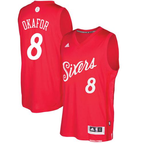 Jahlil Okafor Philadelphia 76ers red jersey