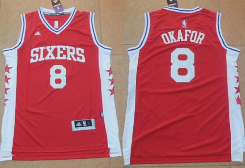 Jahlil Okafor Philadelphia 76ers red jersey