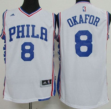 Jahlil Okafor Philadelphia 76ers white jersey